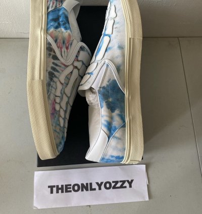 Amiri Tie Dye Slip Skel Toe On Bones Sneakers Skeleton 13