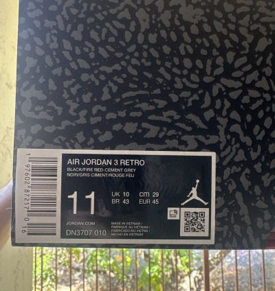 Air Jordan 3 Black Cement