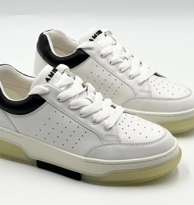 Amiri White Black Stadium Low Sneakers