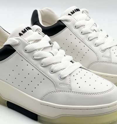 Amiri White Black Stadium Low Sneakers