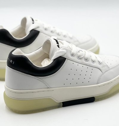 Amiri White Black Stadium Low Sneakers