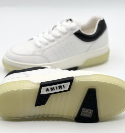 Amiri White Black Stadium Low Sneakers