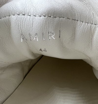 Amiri White Black Stadium Low Sneakers