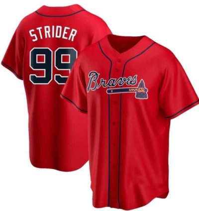Spencer Strider 99 Atlanta Braves Men Jersey - Red