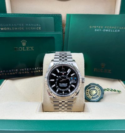 Rolex Sky-dweller Black Jubilee Bracelet 336934 Unworn 2024