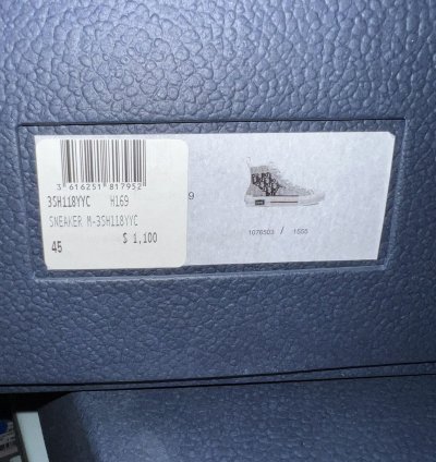 B23 Dior Mens High Top Chuck