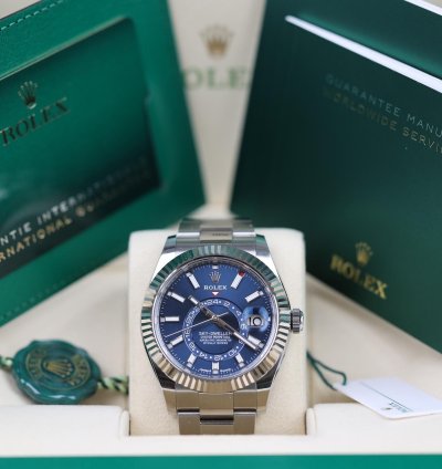 Rolex Sky-dweller Blau Oyster - Lc100 - 03 2025 - Neu Ungetragen - Fullset