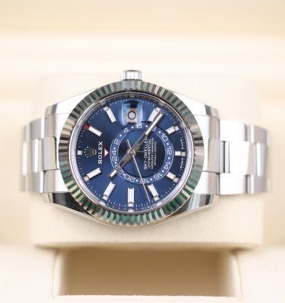 Rolex Sky-dweller Blau Oyster - Lc100 - 03 2025 - Neu Ungetragen - Fullset