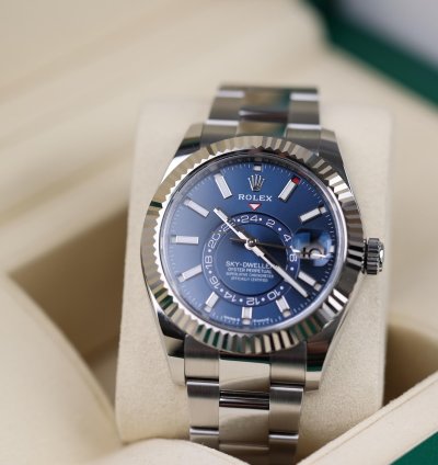 Rolex Sky-dweller Blau Oyster - Lc100 - 03 2025 - Neu Ungetragen - Fullset