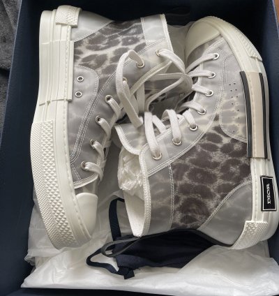 B23 High Top Grey Leopard