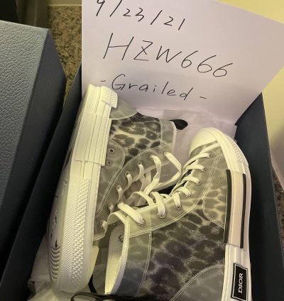 B23 High Top Grey Leopard