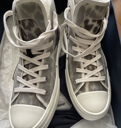 B23 High Top Grey Leopard