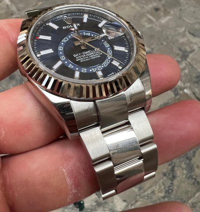 Rolex Sky-dweller Blu Blue New Nuovo Full Set Plastic Plastiche Stikers