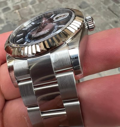 Rolex Sky-dweller Blu Blue New Nuovo Full Set Plastic Plastiche Stikers