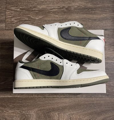 Air Jordan Retro 1 Low Og Sp Travis Scott Medium Olive
