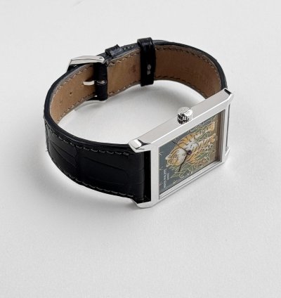 Patek Philippe 5076 100p-013 Platinum Cloisonn Enamel Tiger Dial Rare 2013