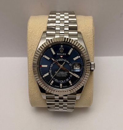 Rolex Sky-dweller Blue Dial Jubilee Bracelet