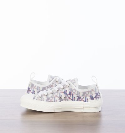 B23 Low-top Sneaker In Blue Red Dior Oblique