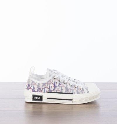 B23 Low-top Sneaker In Blue Red Dior Oblique