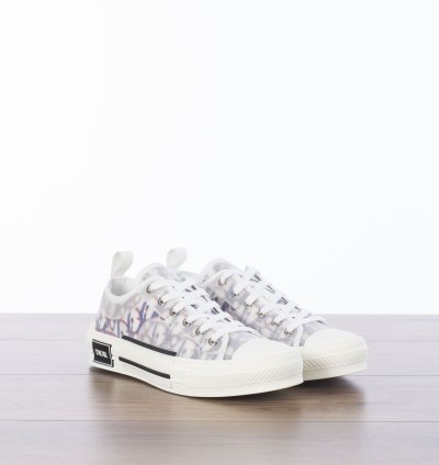 B23 Low-top Sneaker In Blue Red Dior Oblique