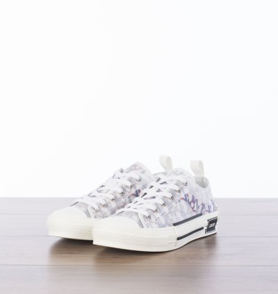 B23 Low-top Sneaker In Blue Red Dior Oblique