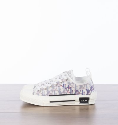 B23 Low-top Sneaker In Blue Red Dior Oblique