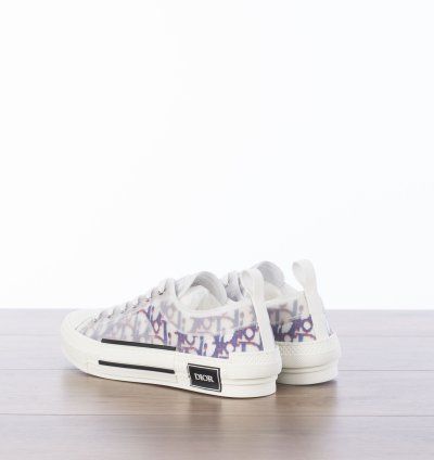 B23 Low-top Sneaker In Blue Red Dior Oblique