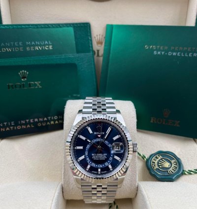 Rolex Sky-dweller Blue Dial Jubilee Bracelet 336934 Unworn 2024