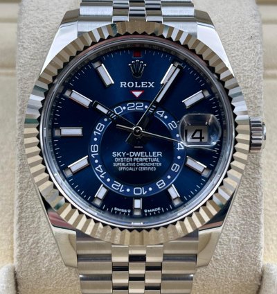 Rolex Sky-dweller Blue Dial Jubilee Bracelet 336934 Unworn 2024