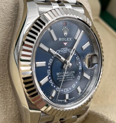 Rolex Sky-dweller Blue Dial Jubilee Bracelet 336934 Unworn 2024