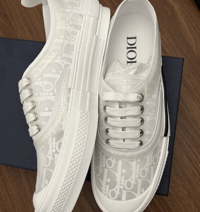B23 Low-top White Dior Oblique Canvas