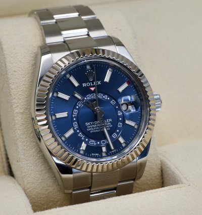 Rolex Sky-dweller Blue Dial Oyster Bracelet 326934 Full Set 2021