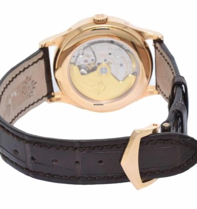 Patek Philippe Annual Calendar 18k Rg Silver Sector Dial Box Papers 5396r-001