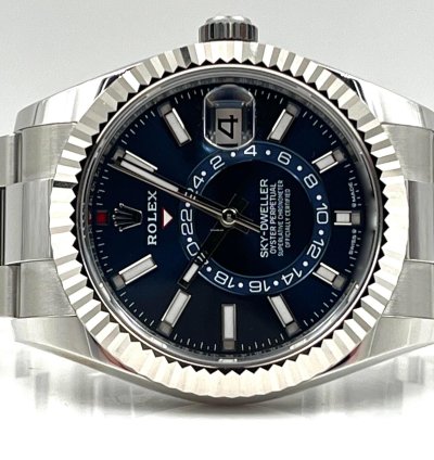 Rolex Sky-dweller Blue Dial Stainless Steel Oyster Bracelet 336934 Unworn 2024