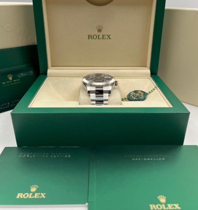 Rolex Sky-dweller Blue Dial Stainless Steel Oyster Bracelet 336934 Unworn 2024