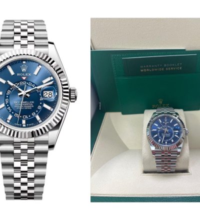 Rolex Sky-dweller Blue Index Dial Jubilee Bracelet 336934