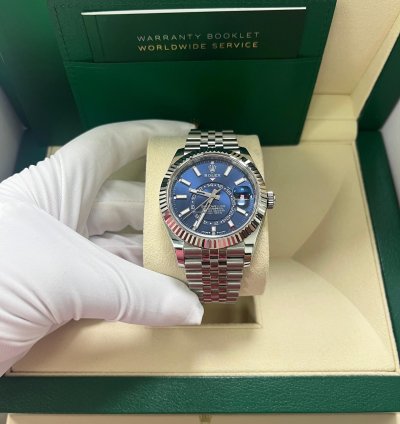 Rolex Sky-dweller Blue Index Dial Jubilee Bracelet 336934