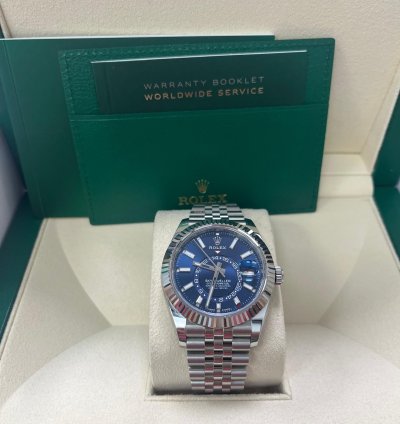 Rolex Sky-dweller Blue Index Dial Jubilee Bracelet 336934