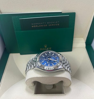 Rolex Sky-dweller Blue Index Dial Jubilee Bracelet 336934