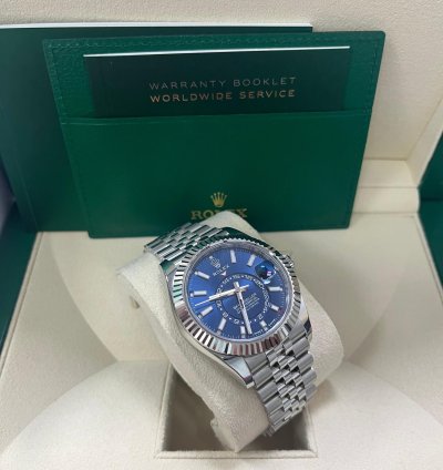 Rolex Sky-dweller Blue Index Dial Jubilee Bracelet 336934