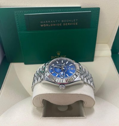 Rolex Sky-dweller Blue Index Dial Jubilee Bracelet 336934