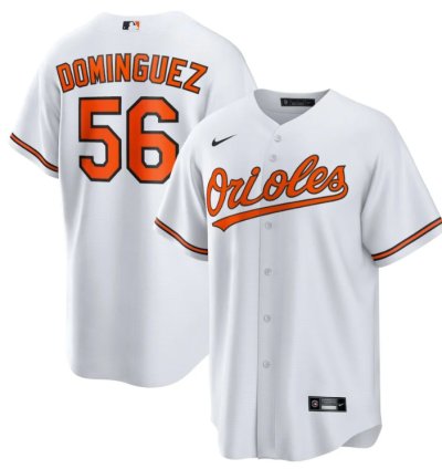 Seranthony Dominguez 56 Baltimore Orioles Home Men Jersey - White