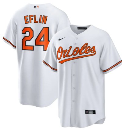 Zach Eflin 24 Baltimore Orioles Home Men Jersey - White