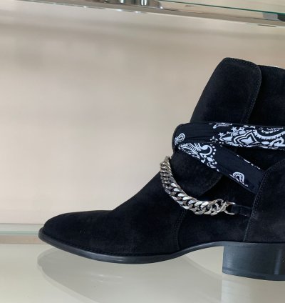 Bandana Buckle Boot In Black