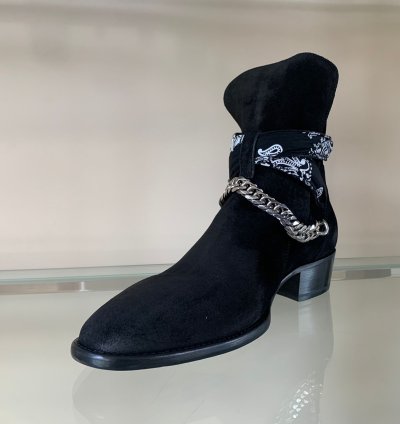 Bandana Buckle Boot In Black
