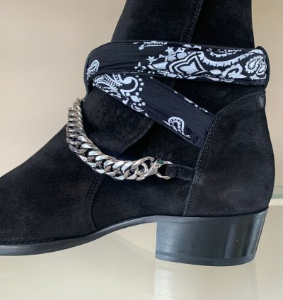Bandana Buckle Boot In Black