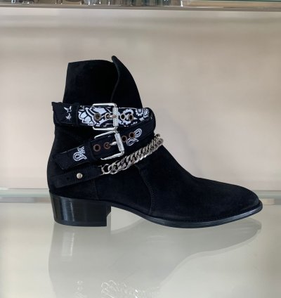 Bandana Buckle Boot In Black