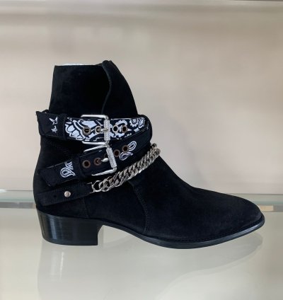Bandana Buckle Boot In Black