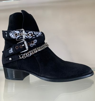 Bandana Buckle Boot In Black