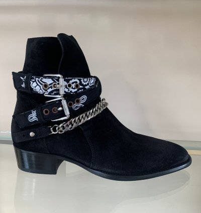 Bandana Buckle Boot In Black